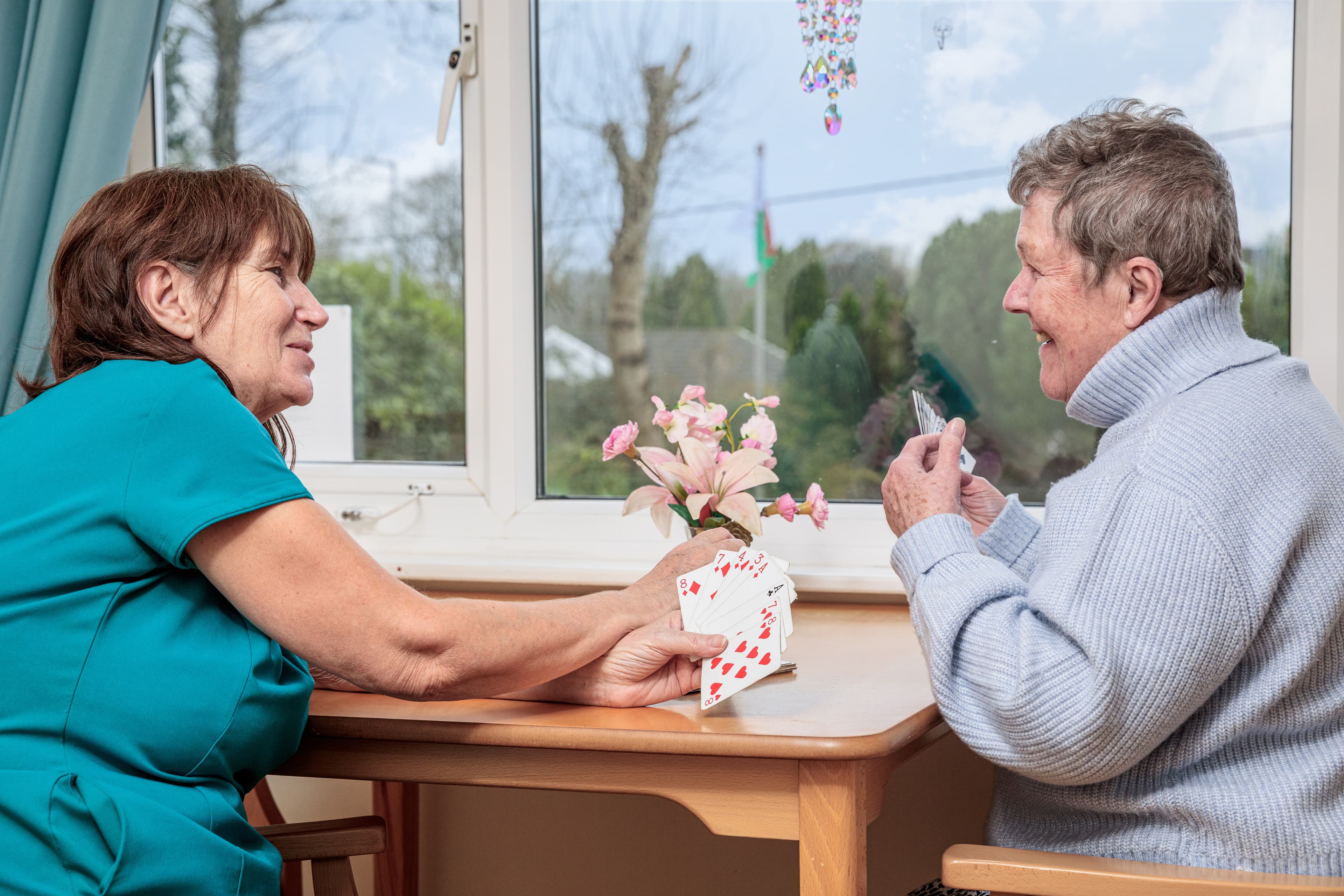 Hollyland Lodge residents enjoying time together